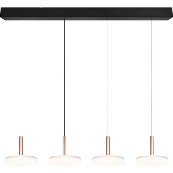 HLW LED LED Hanglamp 30W - Dimbare Witte Metalen LED Hanglamp in Warm Wit 3000K