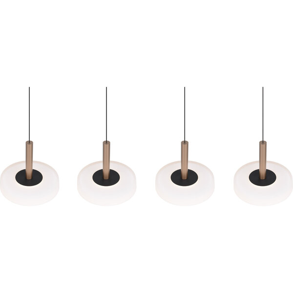 HLW LED LED Hanglamp 30W - Dimbare Witte Metalen LED Hanglamp in Warm Wit 3000K