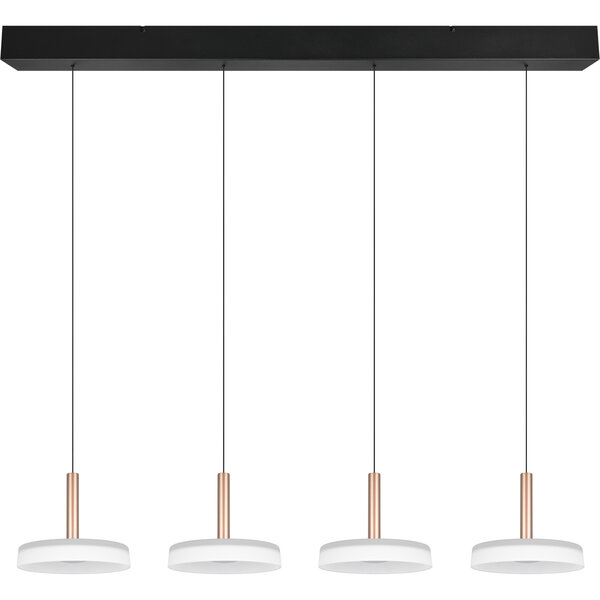 HLW LED LED Hanglamp 30W - Dimbare Witte Metalen LED Hanglamp in Warm Wit 3000K