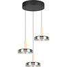 HLW LED Stijlvolle Dimbare LED Hanglamp - Zwart & Wit, Warm Wit 5W LED Lamp