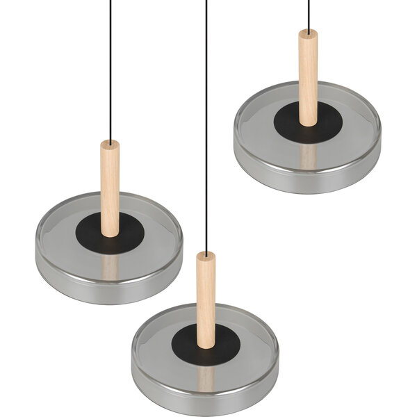 HLW LED Stijlvolle Dimbare LED Hanglamp - Zwart & Wit, Warm Wit 5W LED Lamp