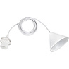 HLW LED Stoffen Witte LED Hanglamp met E27 fitting - Compacte LED lamp voor elk interieur