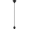 Stoffen LED Hanglamp Zwart - Trion Alpar 1-lichts Rond 12cm E27