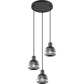 Zwarte Metalen LED Hanglamp Trion Arif - 3-lichts, E27, Mat Zwart, Verstelbaar Zwarte Metalen LED Hanglamp Trion Arif - 3-lichts, E27, Mat Zwart, Verstelbaar