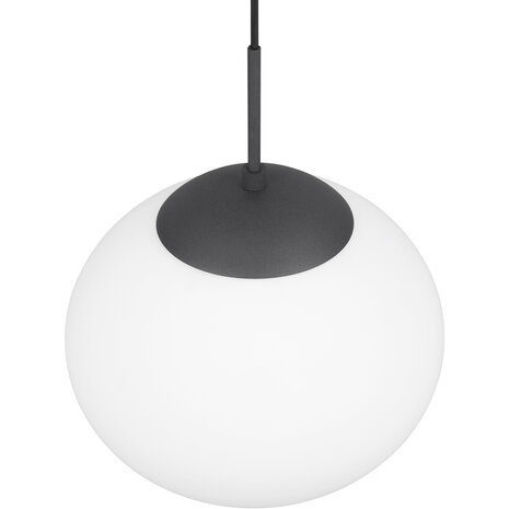 HLW LED Stijlvolle Zwarte LED Hanglamp - Metalen LED Hanglamp Trion Ferdi met E27