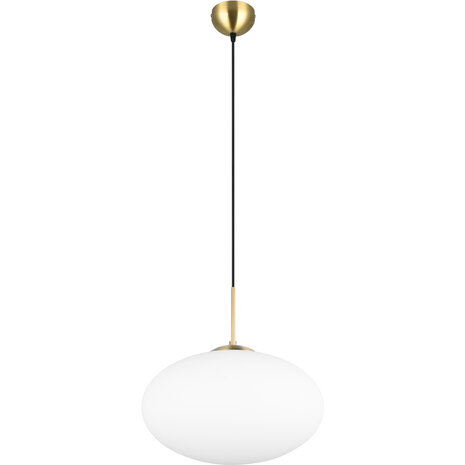 Metalen Gouden LED Hanglamp Trion Ferdi – 1-lichts, E27, 40cm Rond Metalen Gouden LED Hanglamp Trion Ferdi – 1-lichts, E27, 40cm Rond