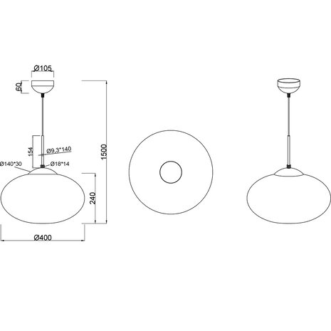 HLW LED Metalen Gouden LED Hanglamp Trion Ferdi – 1-lichts, E27, 40cm Rond HLW LED Metalen Gouden LED Hanglamp Trion Ferdi – 1-lichts, E27, 40cm Rond