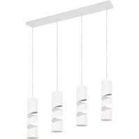 Metalen Witte LED Hanglamp - 4-lichts GU10 | Trion Meser