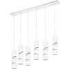 Metalen LED Hanglamp - Trion Meser 6-lichts Mat Wit Metalen LED Hanglamp - Trion Meser 6-lichts Mat Wit