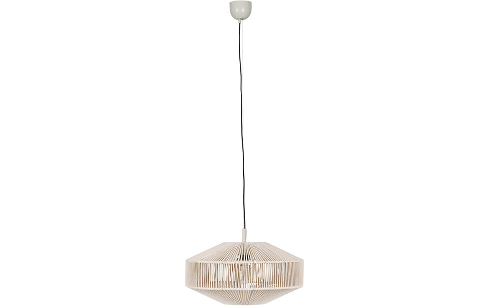 HLW LED Stijlvolle LED Hanglamp Trion Silka - Metalen Witte LED Hanglamp 46cm, E27 Fitting