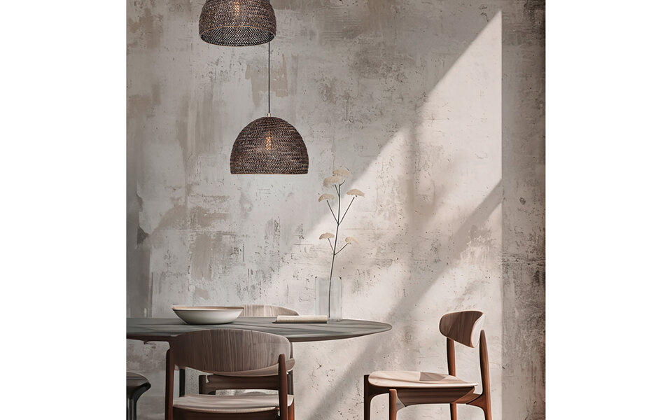 HLW LED LED Hanglamp 1-lichts - Metalen Bronzen LED Hanglamp Rond 36 cm HLW LED LED Hanglamp 1-lichts - Metalen Bronzen LED Hanglamp Rond 36 cm