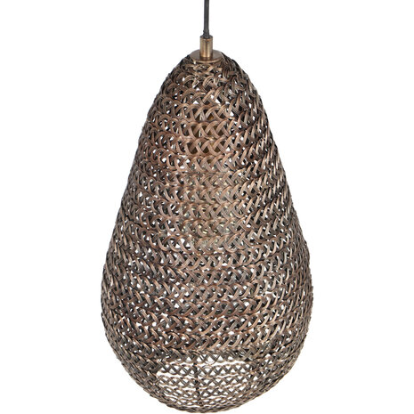 HLW LED Elegant Metalen LED Hanglamp - Bronzen LED Lamp 23 cm Rond - Verstelbaar HLW LED Elegant Metalen LED Hanglamp - Bronzen LED Lamp 23 cm Rond - Verstelbaar