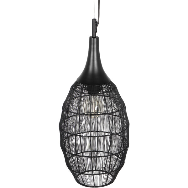 HLW LED LED Hanglamp Trion Sorana - Zwarte Metalen LED Hanglamp met E27 Fitting HLW LED LED Hanglamp Trion Sorana - Zwarte Metalen LED Hanglamp met E27 Fitting