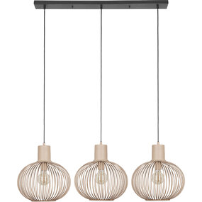 LED Hanglamp Trion Alia - Metalen 3-lichts LED Lamp Zand LED Hanglamp Trion Alia - Metalen 3-lichts LED Lamp Zand