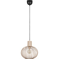 Moderne Metalen LED Hanglamp Trion Alia - E27 Fitting, 33cm Rond, Zandkleur