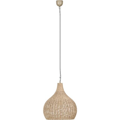 HLW LED LED Hanglamp Trion Jen - Stijlvolle ronde hanglamp met jute en E27 fitting HLW LED LED Hanglamp Trion Jen - Stijlvolle ronde hanglamp met jute en E27 fitting