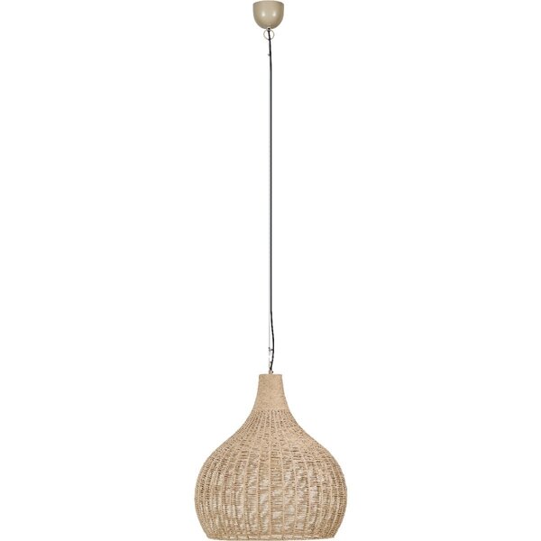 HLW LED LED Hanglamp Trion Jen - Stijlvolle ronde hanglamp met jute en E27 fitting HLW LED LED Hanglamp Trion Jen - Stijlvolle ronde hanglamp met jute en E27 fitting
