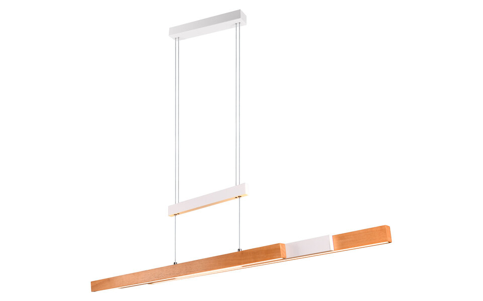 HLW LED 45W LED Hanglamp - Mat Wit, Metalen LED Hanglamp Trion Trojan Up and Down