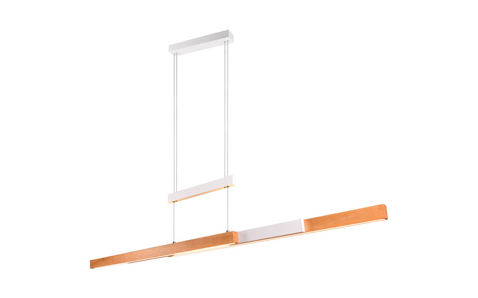 HLW LED 45W LED Hanglamp - Mat Wit, Metalen LED Hanglamp Trion Trojan Up and Down