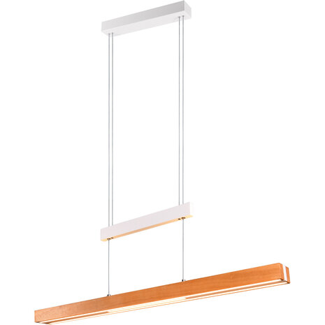 HLW LED 45W LED Hanglamp - Mat Wit, Metalen LED Hanglamp Trion Trojan Up and Down