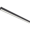 Lineaire LED Hanglamp 40W - Zwarte & Witte LED Lamp met Daglicht Wit 6500K