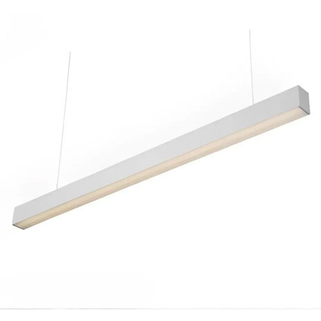 HLW LED 40W LED Hanglamp Kozolux Tina - Witte Lineaire LED lamp 120cm met 3in1 CCT