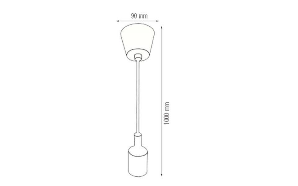 HLW LED Turno Ronde Grijze Stoffen LED Hanglamp - Stijlvolle LED Lamp met E27 Fitting