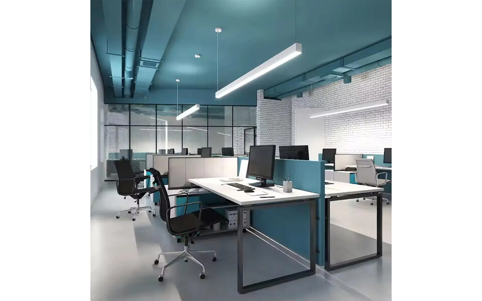 HLW LED Lineaire Witte LED Hanglamp 40W - Neutraal Wit 4000K LED Lamp 120cm