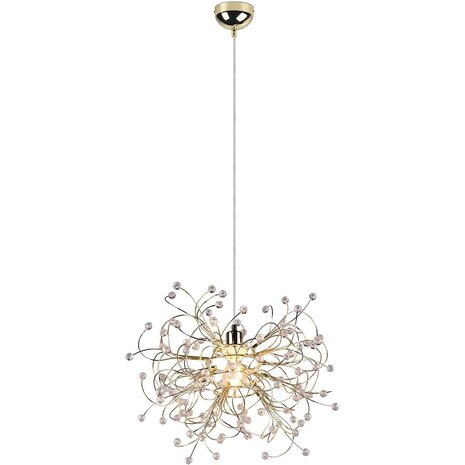 Gouden LED Hanglamp Mat Goud - E27 Fitting, Verstelbare LED Lamp