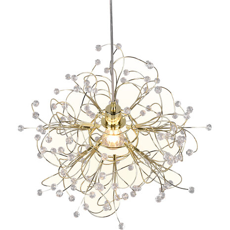 HLW LED Gouden LED Hanglamp Mat Goud - E27 Fitting, Verstelbare LED Lamp