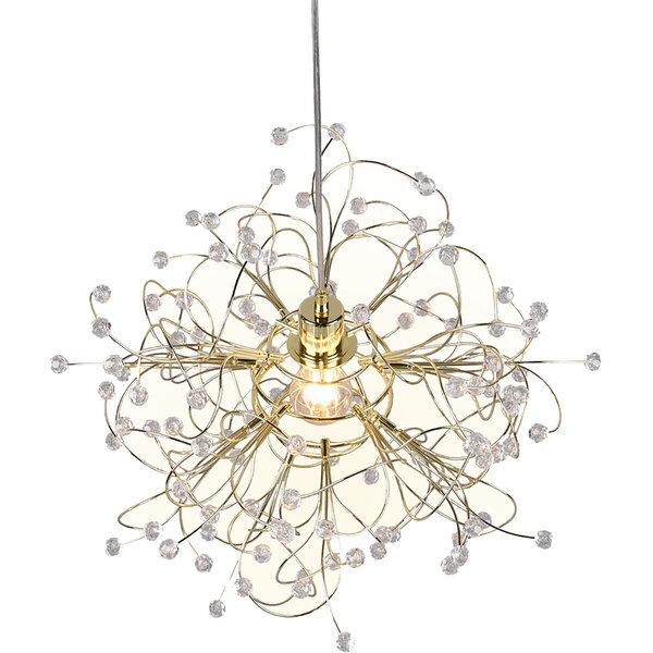 HLW LED Gouden LED Hanglamp Mat Goud - E27 Fitting, Verstelbare LED Lamp