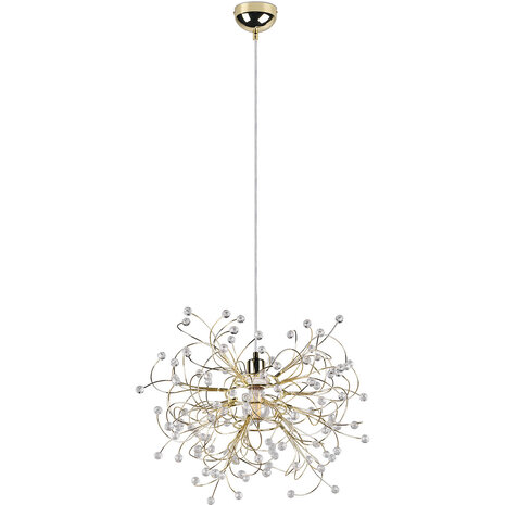 HLW LED Gouden LED Hanglamp Mat Goud - E27 Fitting, Verstelbare LED Lamp