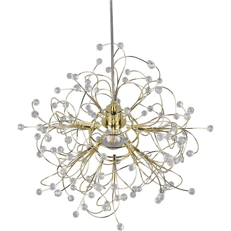 HLW LED Gouden LED Hanglamp Mat Goud - E27 Fitting, Verstelbare LED Lamp