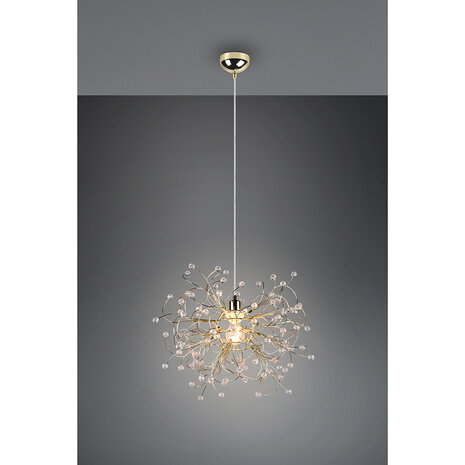 HLW LED Gouden LED Hanglamp Mat Goud - E27 Fitting, Verstelbare LED Lamp