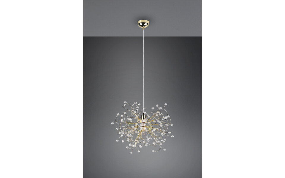 HLW LED Gouden LED Hanglamp Mat Goud - E27 Fitting, Verstelbare LED Lamp