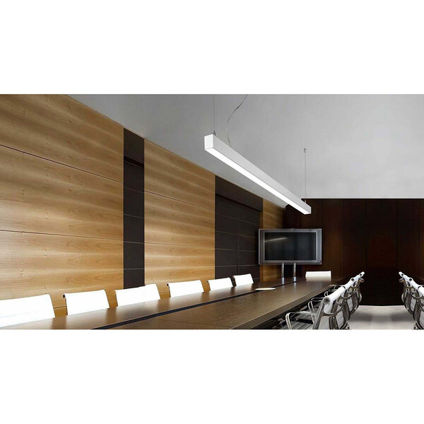 HLW LED Kozolux Tino Lineaire LED Hanglamp 40W - Zwarte & Witte LED Lamp, Warm Wit