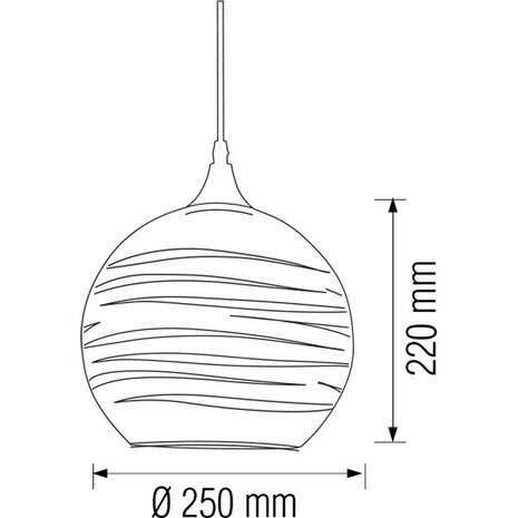 HLW LED LED Hanglamp met Glas 3D Rond - Chroom Afwerking, Verstelbaar, E27 HLW LED LED Hanglamp met Glas 3D Rond - Chroom Afwerking, Verstelbaar, E27