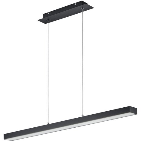 HLW LED 18W Dimbare LED Hanglamp Trion Agina - Mat Zwart, Aluminium, Aanpasbare Kleur HLW LED 18W Dimbare LED Hanglamp Trion Agina - Mat Zwart, Aluminium, Aanpasbare Kleur