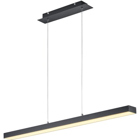 HLW LED 18W Dimbare LED Hanglamp Trion Agina - Mat Zwart, Aluminium, Aanpasbare Kleur HLW LED 18W Dimbare LED Hanglamp Trion Agina - Mat Zwart, Aluminium, Aanpasbare Kleur