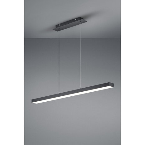HLW LED 18W Dimbare LED Hanglamp Trion Agina - Mat Zwart, Aluminium, Aanpasbare Kleur HLW LED 18W Dimbare LED Hanglamp Trion Agina - Mat Zwart, Aluminium, Aanpasbare Kleur