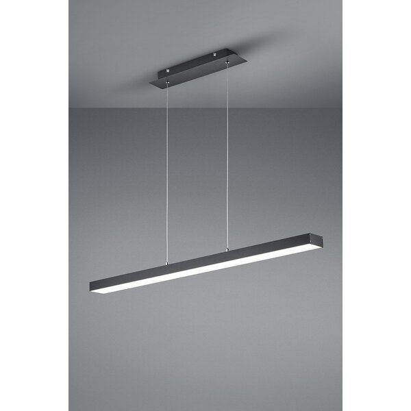 HLW LED 18W Dimbare LED Hanglamp Trion Agina - Mat Zwart, Aluminium, Aanpasbare Kleur HLW LED 18W Dimbare LED Hanglamp Trion Agina - Mat Zwart, Aluminium, Aanpasbare Kleur