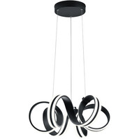 LED Hanglamp 38W - Dimbaar - Mat Zwart - Warm Wit 3000K