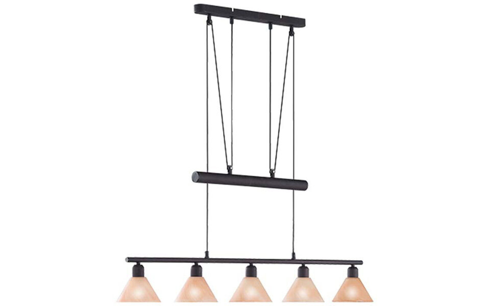 HLW LED LED Hanglamp Trion Stomun - 5-lichts Roestkleur Aluminium met E14 Fitting HLW LED LED Hanglamp Trion Stomun - 5-lichts Roestkleur Aluminium met E14 Fitting