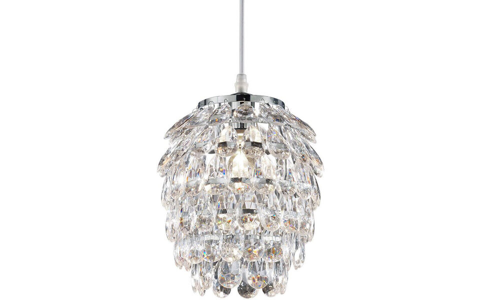 HLW LED LED Hanglamp Trion Pety - Mat Chroom, Aluminium, E14 Fitting