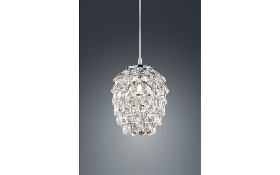 HLW LED LED Hanglamp Trion Pety - Mat Chroom, Aluminium, E14 Fitting