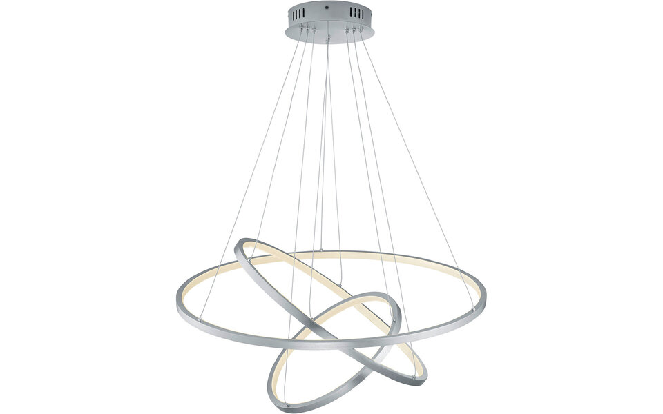 HLW LED LED Hanglamp WiZ 80W - Dimbaar, Smart & RGB LED Hanglamp in Mat Nikkel HLW LED LED Hanglamp WiZ 80W - Dimbaar, Smart & RGB LED Hanglamp in Mat Nikkel