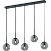 LED Hanglamp Trion Balina - 5-lichts Mat Antraciet Aluminium LED Hanglamp Trion Balina - 5-lichts Mat Antraciet Aluminium