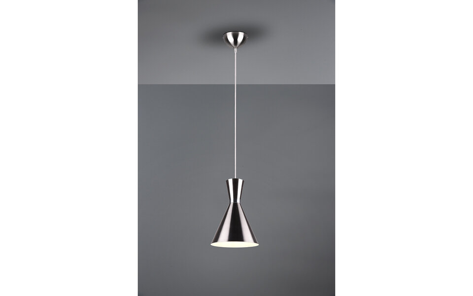 HLW LED LED Hanglamp Trion Ewomi - Modern Mat Nikkel Aluminium, E27 Fitting, Ø20cm