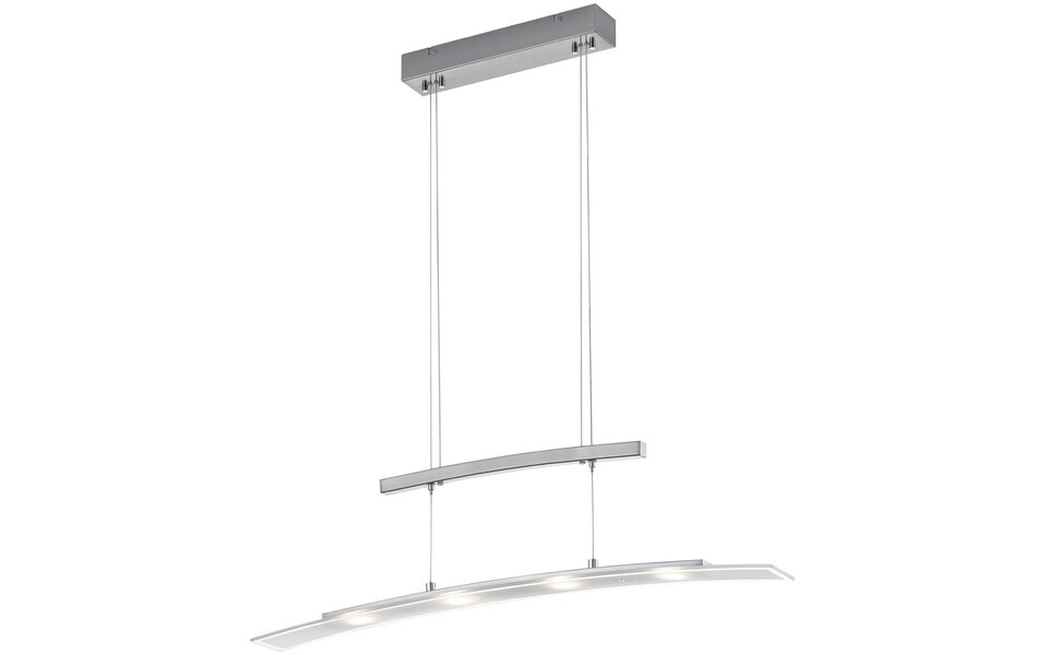 HLW LED Dimbare LED Hanglamp Trion Somas 16W - Mat Nikkel, Aanpasbare Kleur & Aluminium