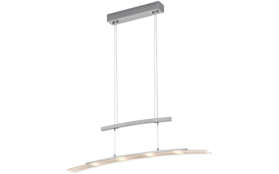 HLW LED Dimbare LED Hanglamp Trion Somas 16W - Mat Nikkel, Aanpasbare Kleur & Aluminium